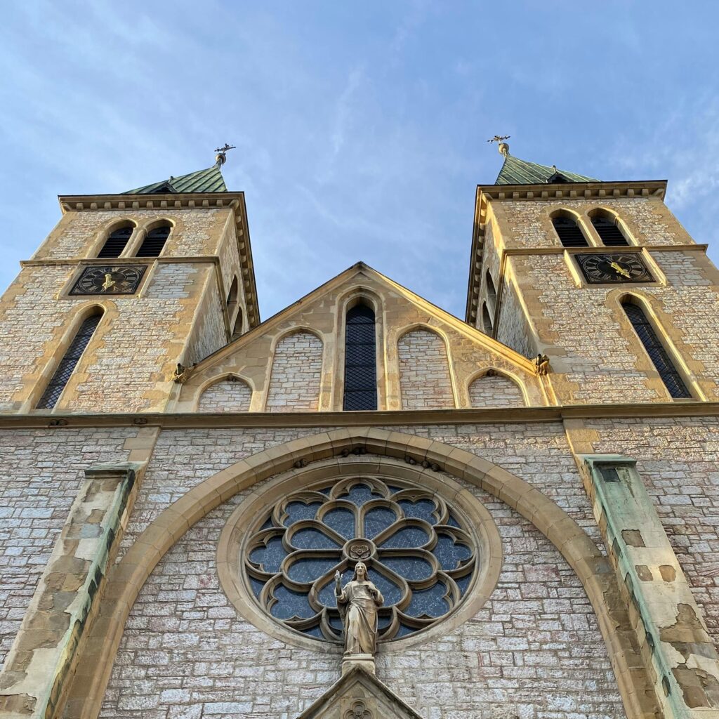 Religious tourism in Bosnia - Mosque and Church in Sarajevo Religious tourism in Bosnia - Mosque and Church in Sarajevo