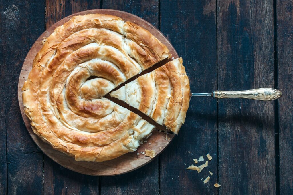 burek krompisrusa sirnica pie pita bosnian pastries