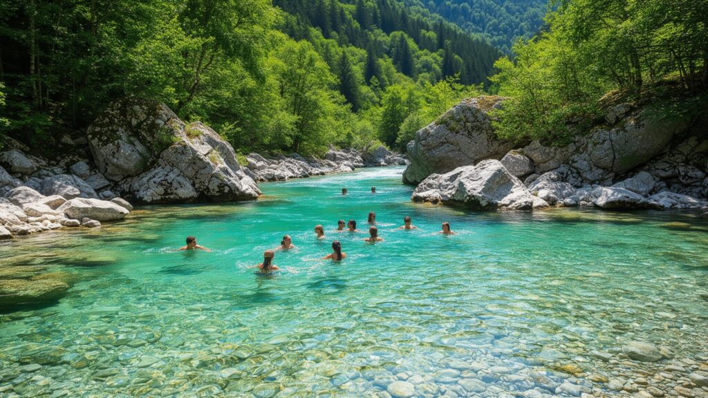 wild swimming in Bosnia