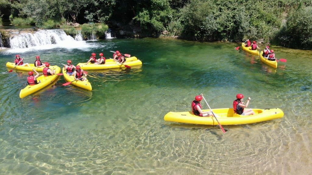 32 Trebizat river calm canoe Bosnia Kravica